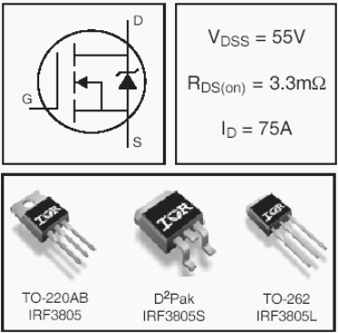 IRF3805L, HEXFET Power MOSFETs Discrete N-Channel